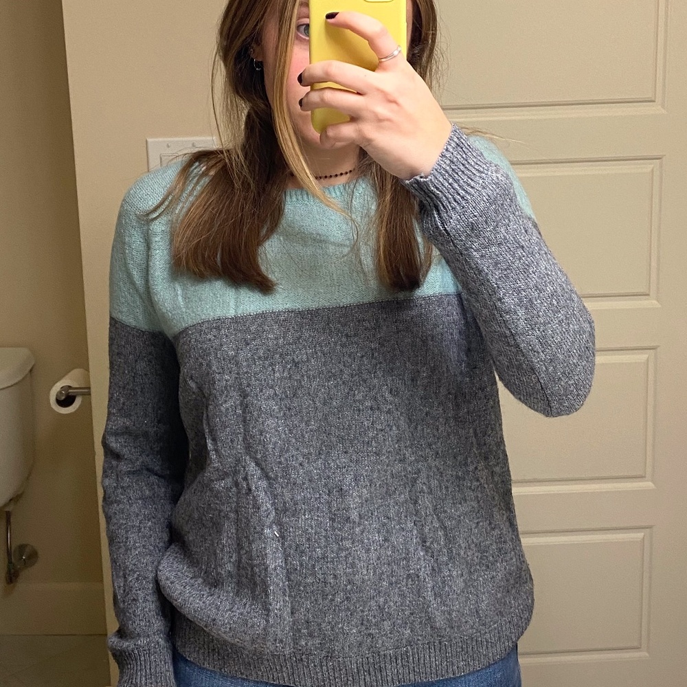 Grey and Blue Sweater